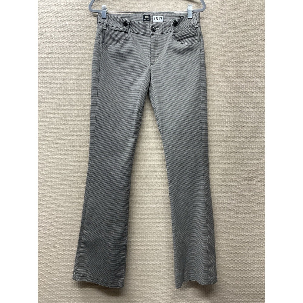 Citizens Of Humanity Straight Leg‎ Denim Jeans Womens Size 30 Black Houndstooth
